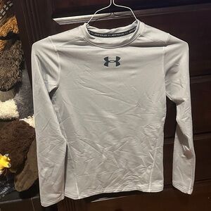 Under Armour Kids Light Gray Long Sleeve Shirt